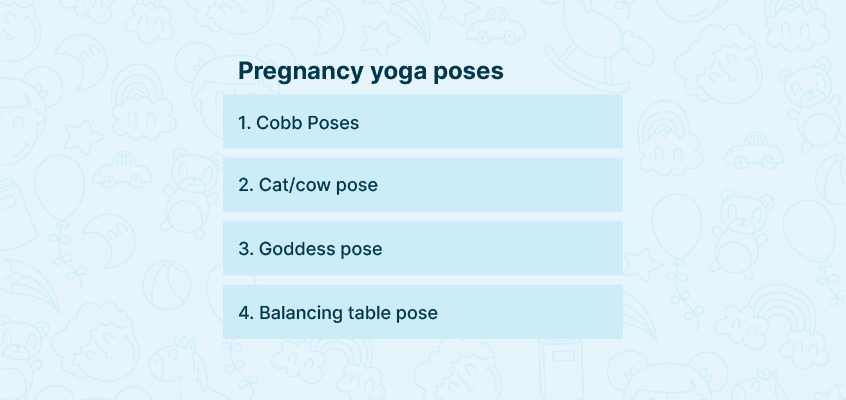 Pregnancy yoga poses